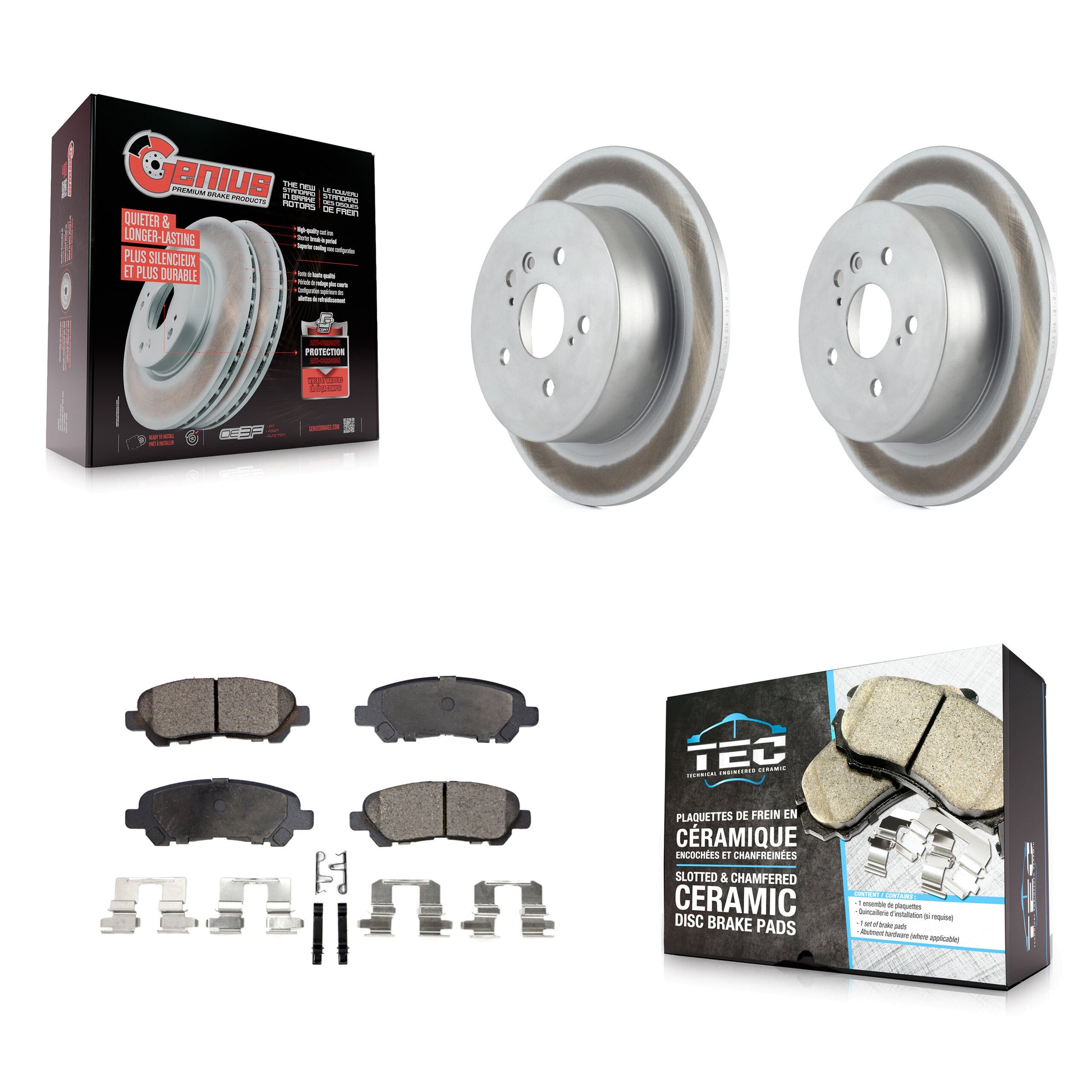 Transit Auto KGT-101577 Disc Brake Kit for 2008-2013 Toyota Highlander - Rear