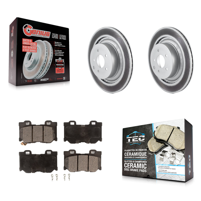 Transit Auto KGT-101584 Disc Brake Kit for 2009-2020 INFINITI Q60, INFINITI G37, Nissan 370Z - Rear