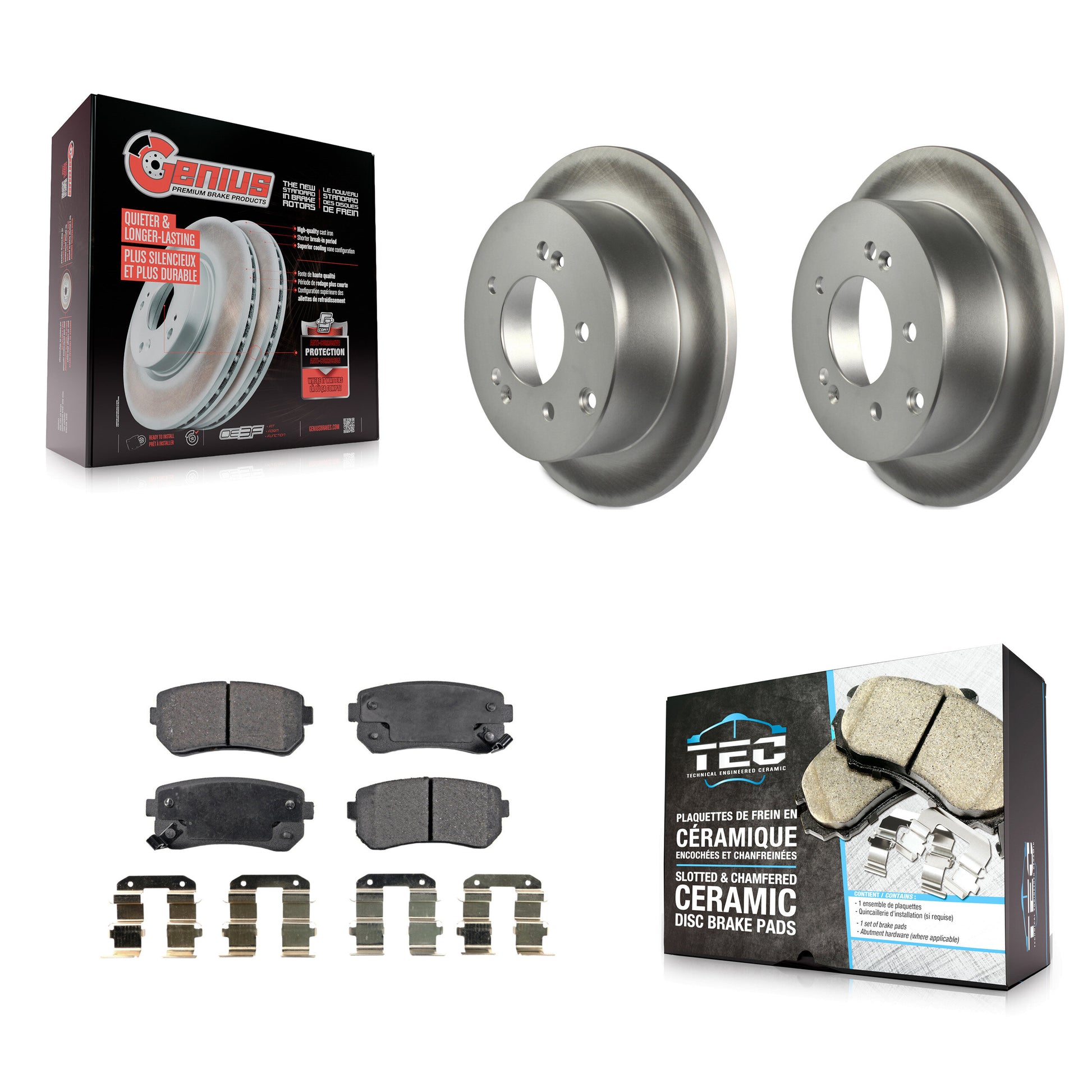 Transit Auto KGT-101599 Disc Brake Kit for 2010-2013 Kia Forte5, Kia Forte, Kia Forte Koup - Rear