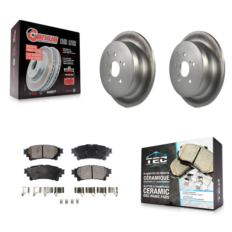 Transit Auto KGT-101601 Disc Brake Kit for 2010-2020 Toyota Highlander, Toyota Sienna and More - Rear