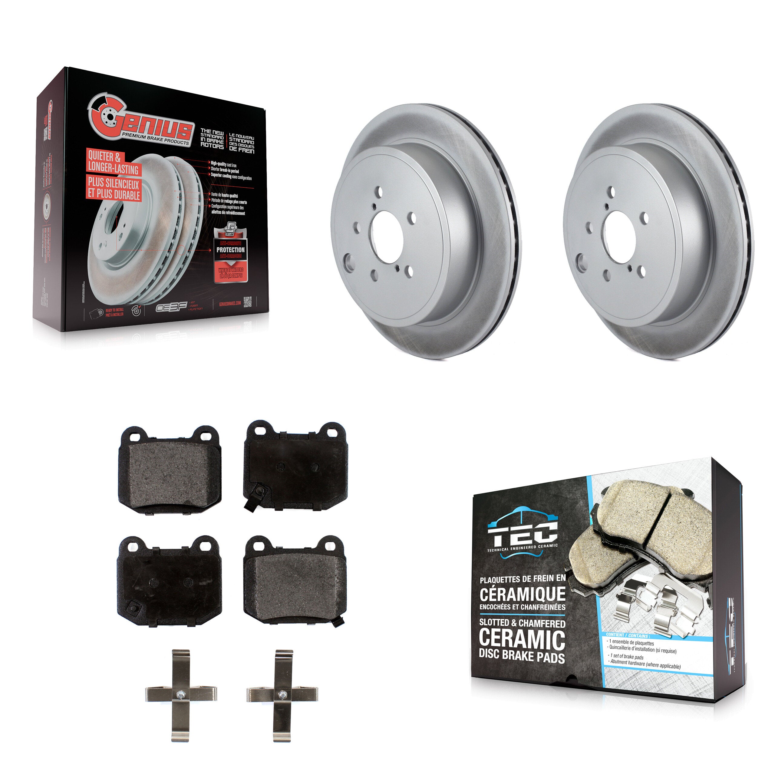 Transit Auto KGT-101609 Disc Brake Kit for 2017-2019 Toyota 86, Subaru BRZ - Rear