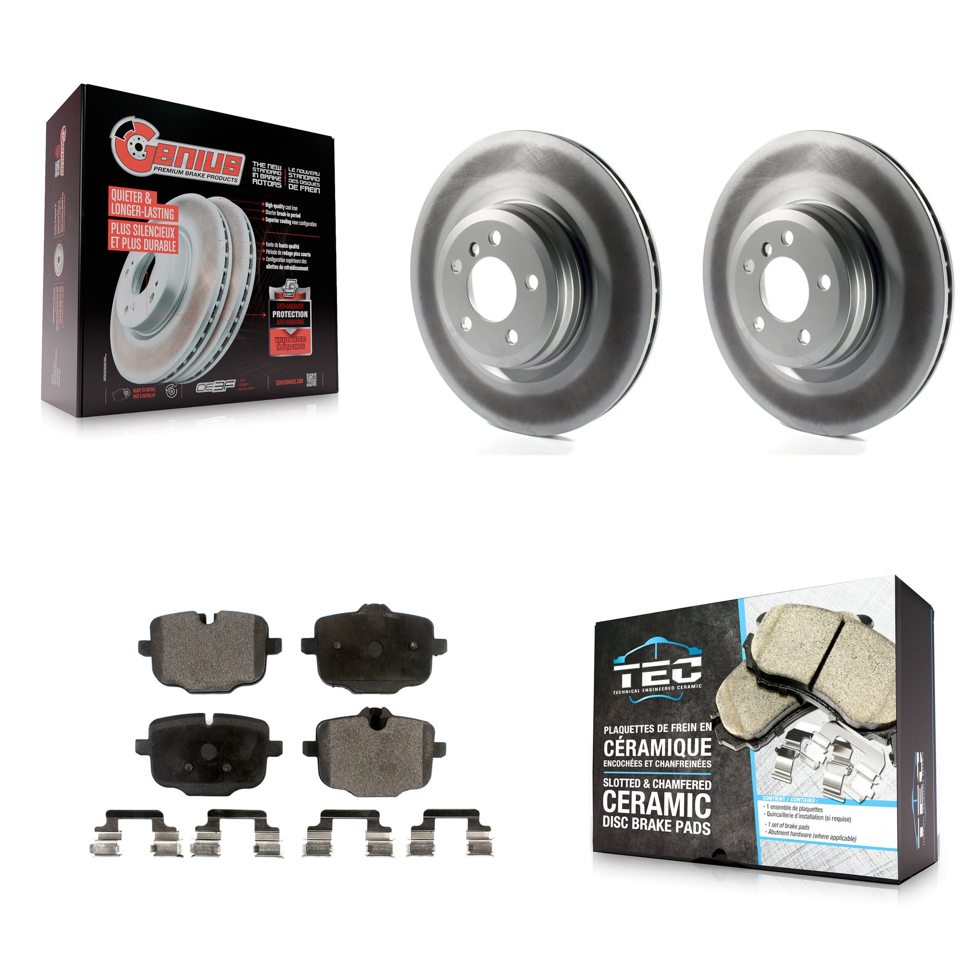 Transit Auto KGT-101614 Disc Brake Kit for 2016-2019 BMW Alpina B6 xDrive Gran Coupe - Rear