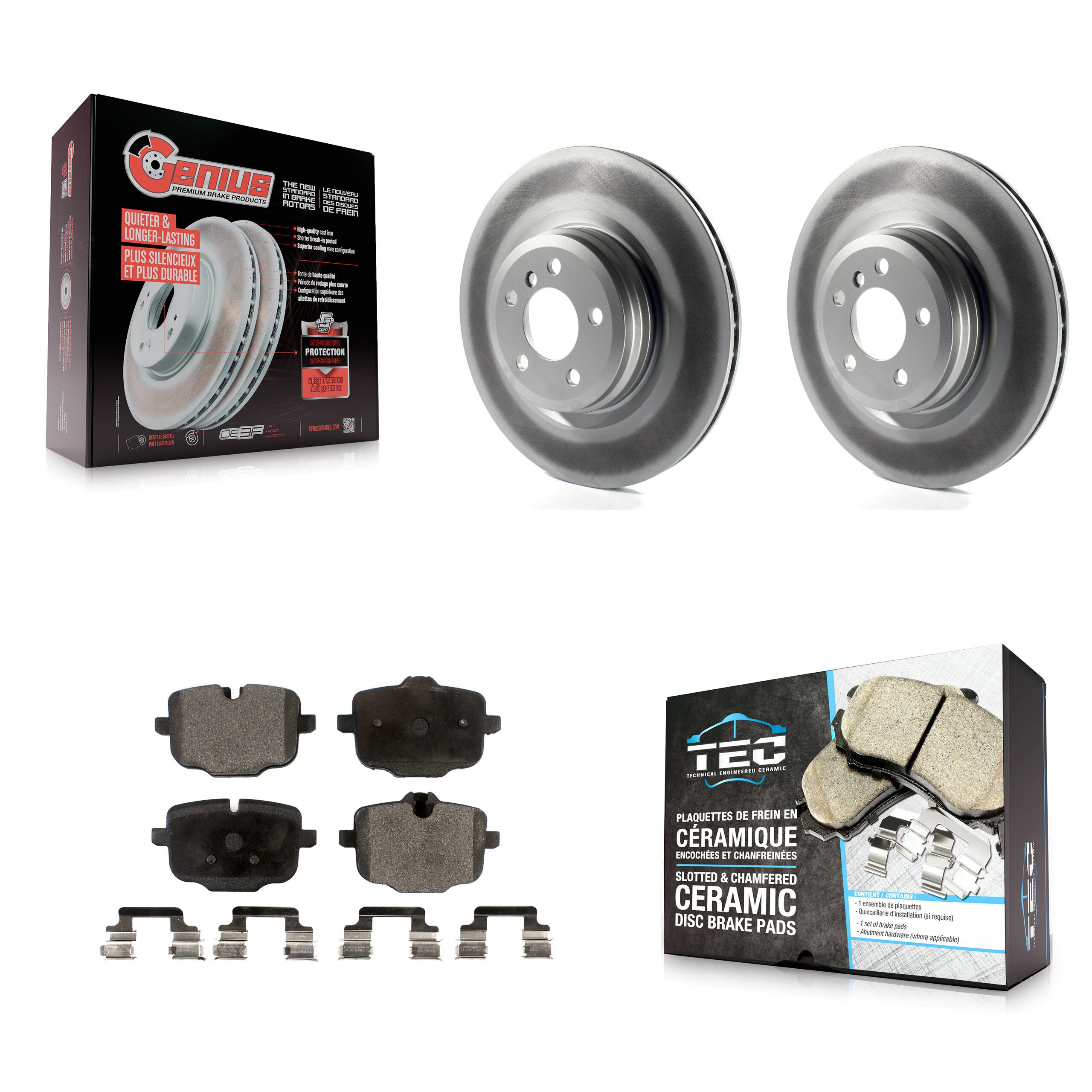 Transit Auto KGT-101614 Disc Brake Kit for 2016-2019 BMW Alpina B6 xDrive Gran Coupe - Rear
