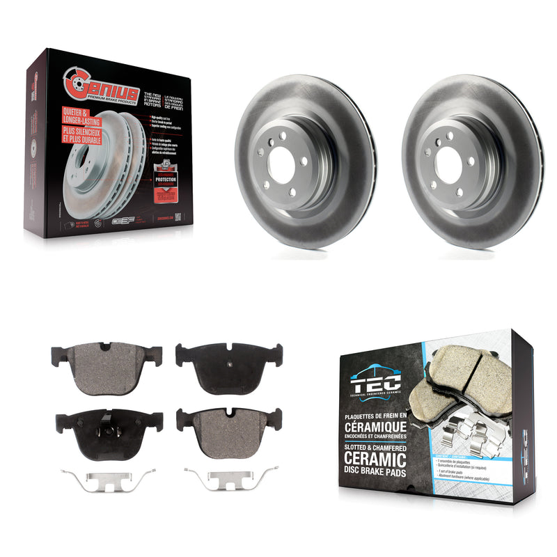 Transit Auto KGT-101615 Disc Brake Kit for 2009-2016 BMW ActiveHybrid 7, BMW Alpina B7 and More - Rear