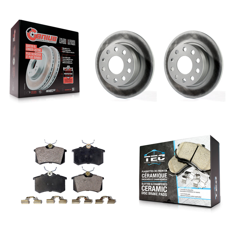 Transit Auto KGT-101621 Disc Brake Kit for 2009-2019 Volkswagen Golf SportWagen, Volkswagen Beetle and More - Rear