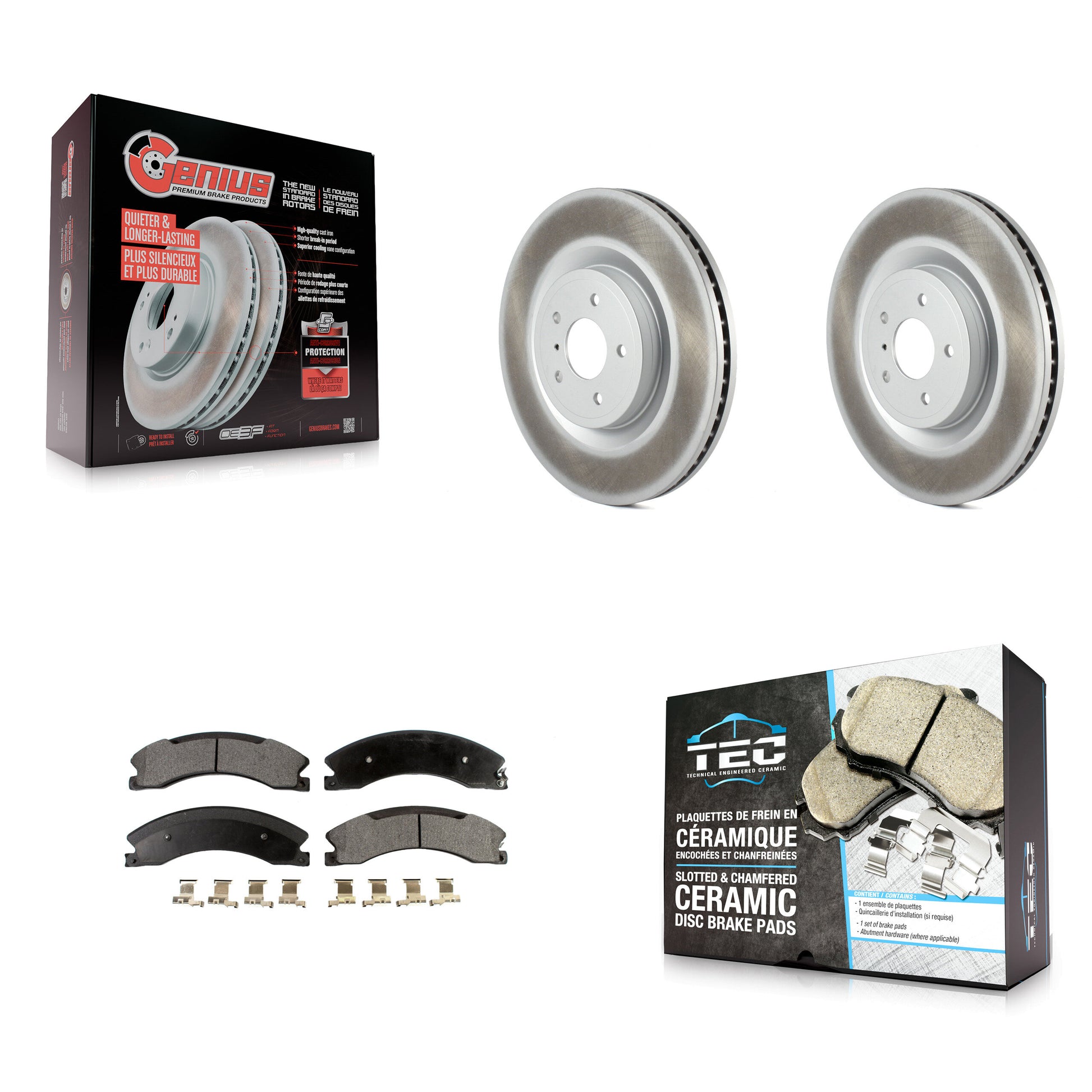 Transit Auto KGT-101638 Disc Brake Kit for 2012-2021 Nissan NV1500, Nissan NV2500, Nissan NV3500 - Rear