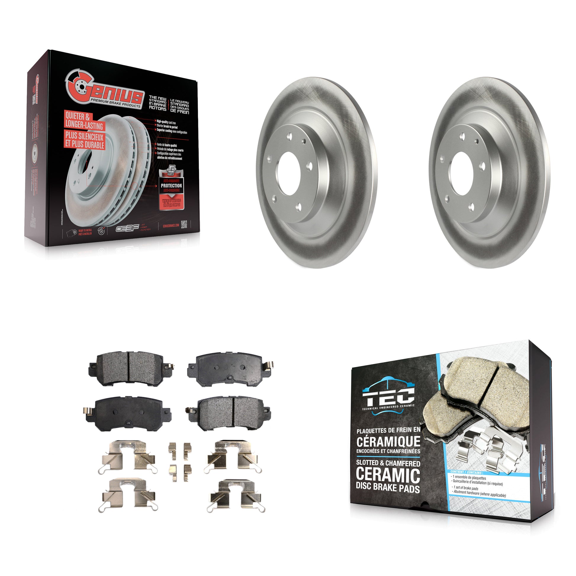 Transit Auto KGT-101645 Disc Brake Kit for 2013-2015 Mazda CX-5 - Rear