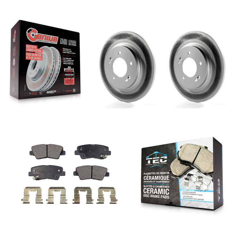 Transit Auto KGT-101647 Disc Brake Kit for 2015-2017 Hyundai Azera, Hyundai Sonata - Rear