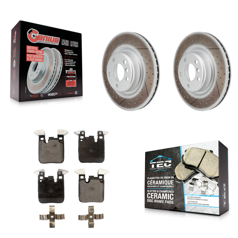 Transit Auto KGT-101685 Disc Brake Kit for 2012-2020 BMW 230i, BMW 230i xDrive and More - Rear