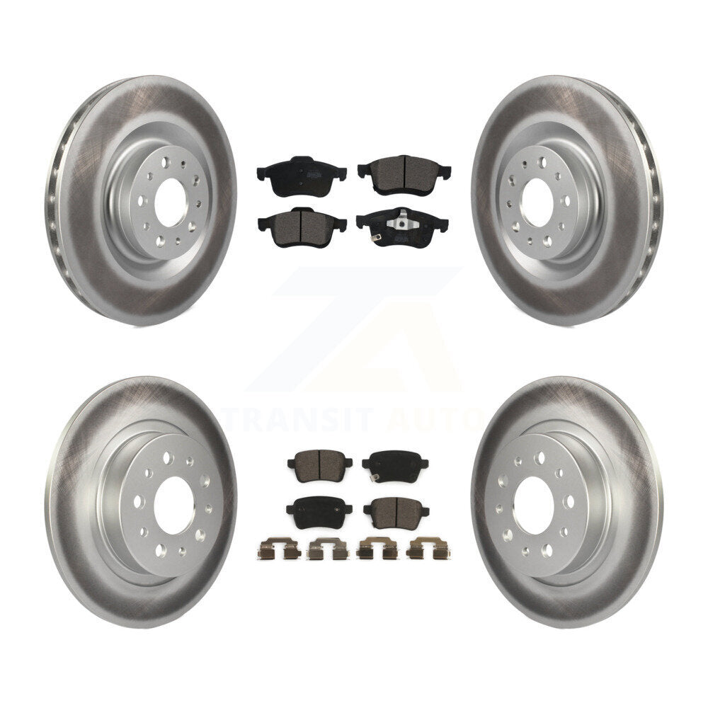 Transit Auto KGT-101765 Disc Brake Kit for 2014-2020 Fiat 500L - Front and Rear