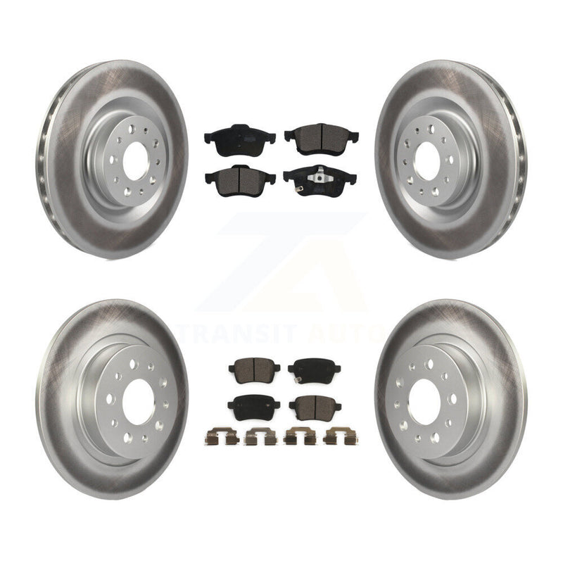 Transit Auto KGT-101765 Disc Brake Kit for 2014-2020 Fiat 500L - Front and Rear