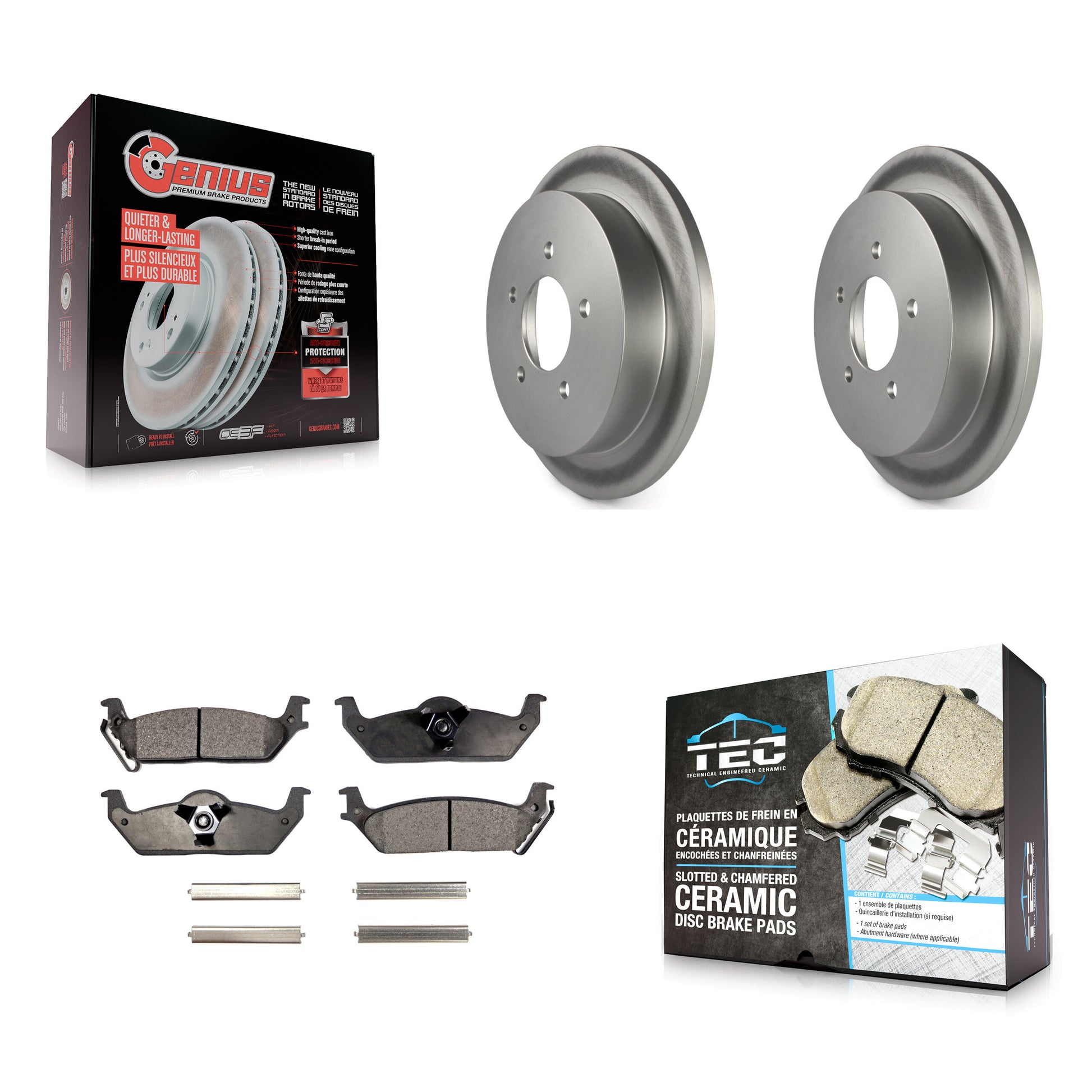 Transit Auto KGT-101776 Disc Brake Kit for 2004 Ford F-150 - Rear
