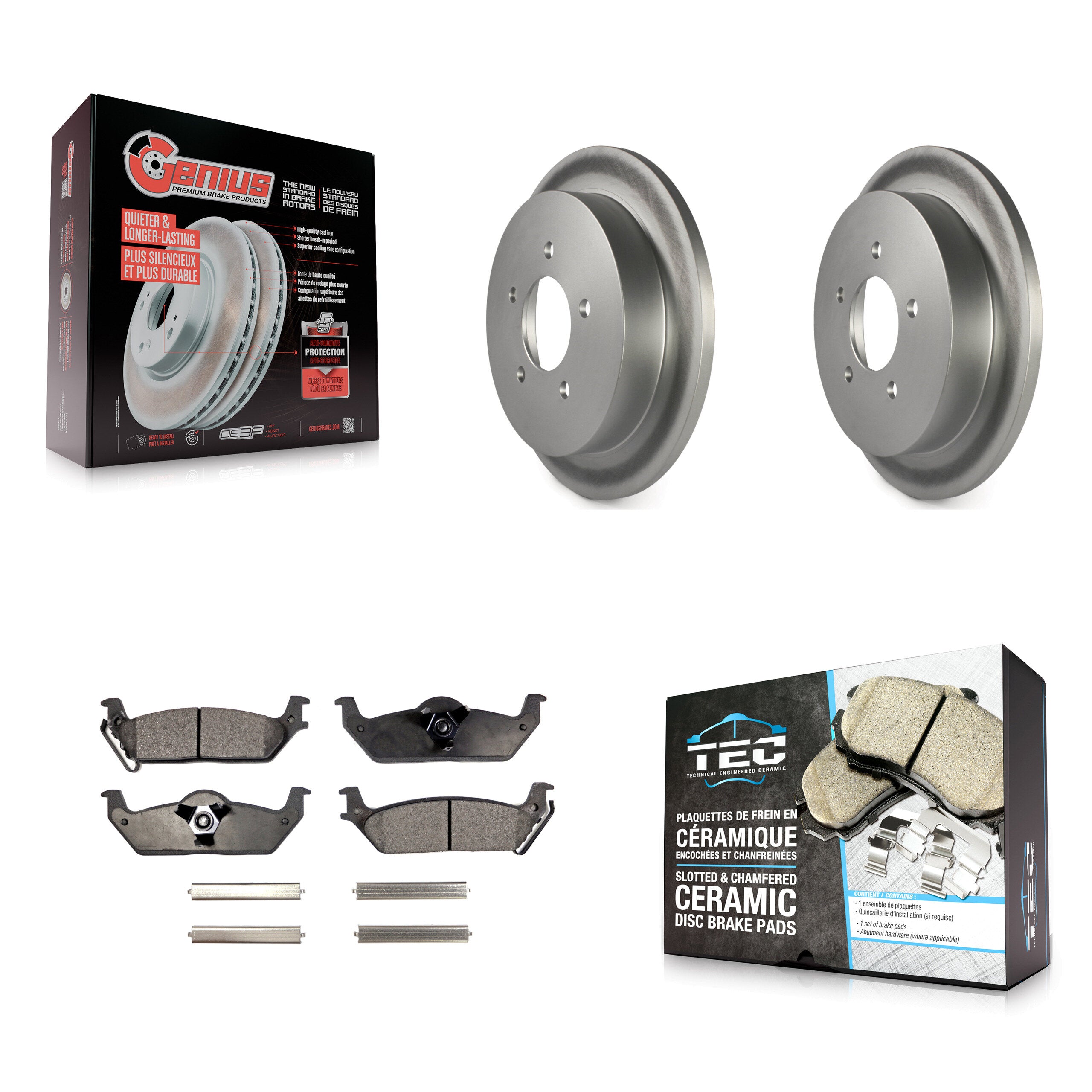 Transit Auto KGT-101776 Disc Brake Kit for 2004 Ford F-150 - Rear