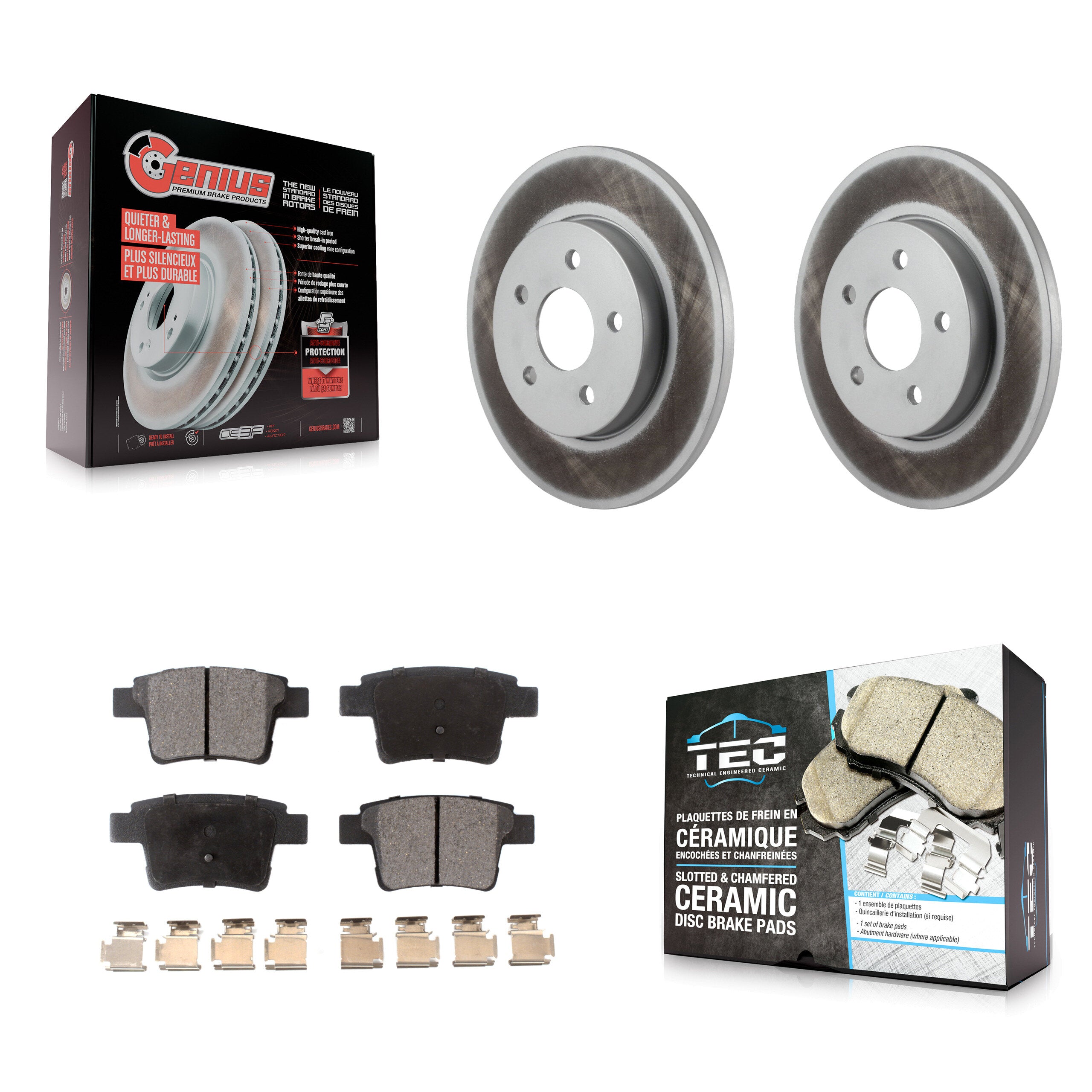 Transit Auto KGT-101778 Disc Brake Kit for 2005-2008 Jaguar X-Type - Rear