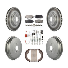 Transit Auto KGT-101836 Disc Brake Kit for 2009-2019 Toyota Corolla - Front and Rear