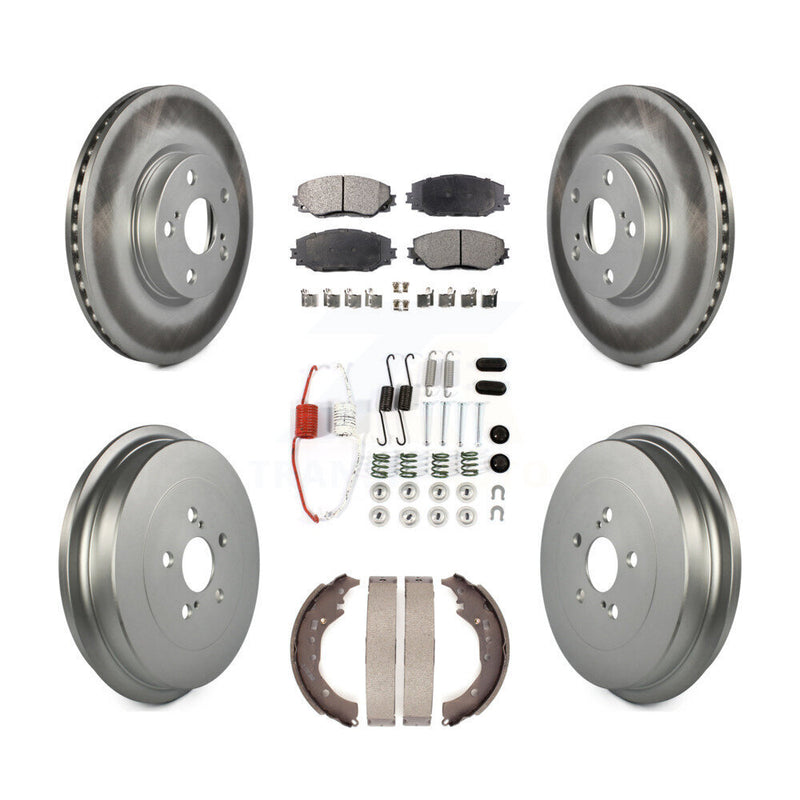 Transit Auto KGT-101836 Disc Brake Kit for 2009-2019 Toyota Corolla - Front and Rear