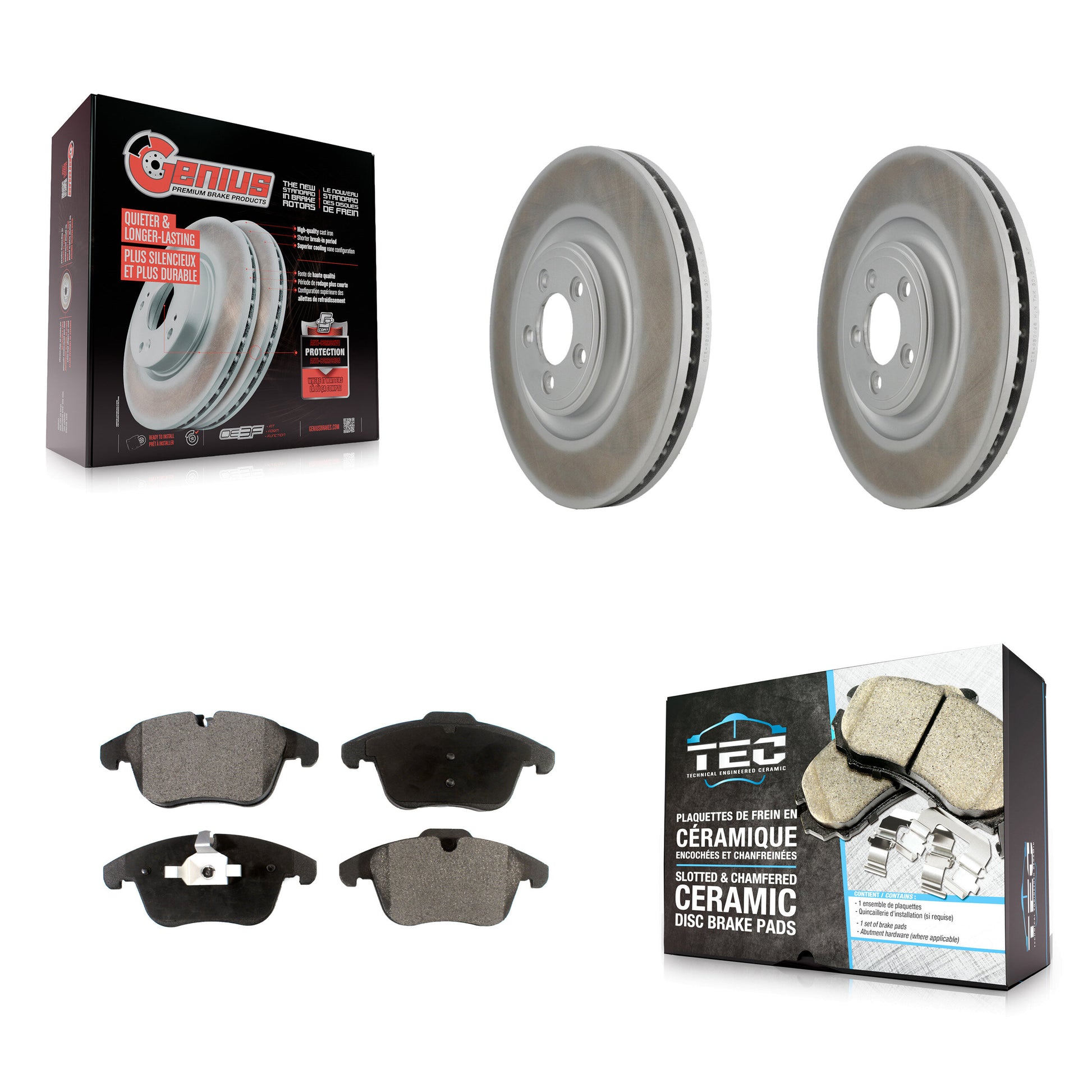 Transit Auto KGT-101843 Disc Brake Kit for 2010 Jaguar XF - Front