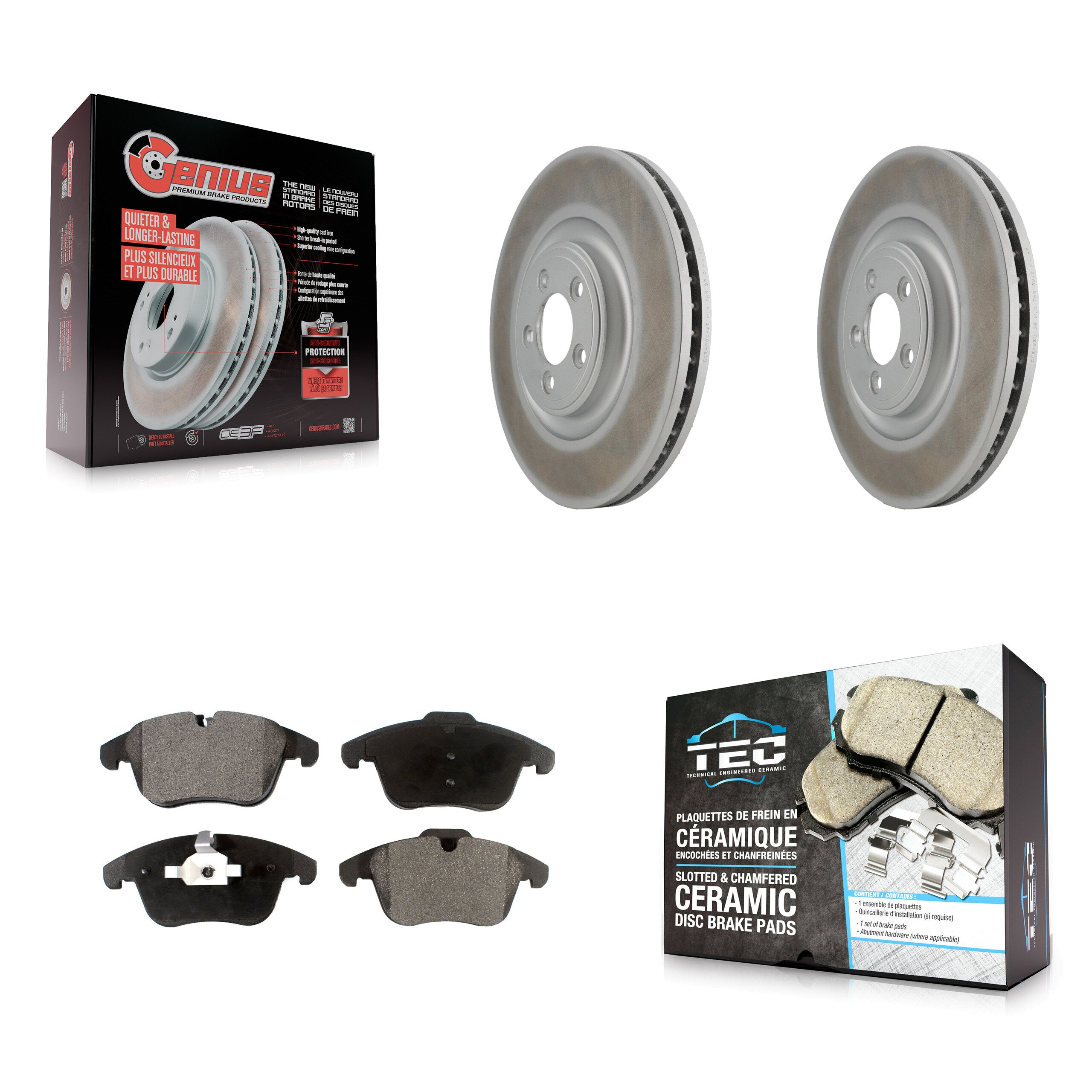 Transit Auto KGT-101843 Disc Brake Kit for 2010 Jaguar XF - Front