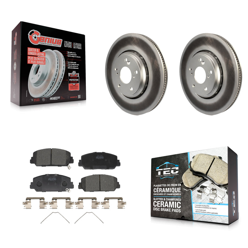 Transit Auto KGT-101847 Disc Brake Kit for 2016-2022 Acura ILX, Honda Accord, Honda Civic - Front