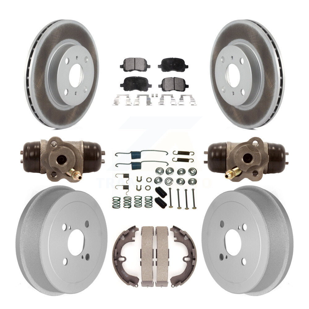 Transit Auto KGT-101862 Disc Brake Kit for 1998-2002 Chevrolet Prizm, Toyota Corolla - Front and Rear