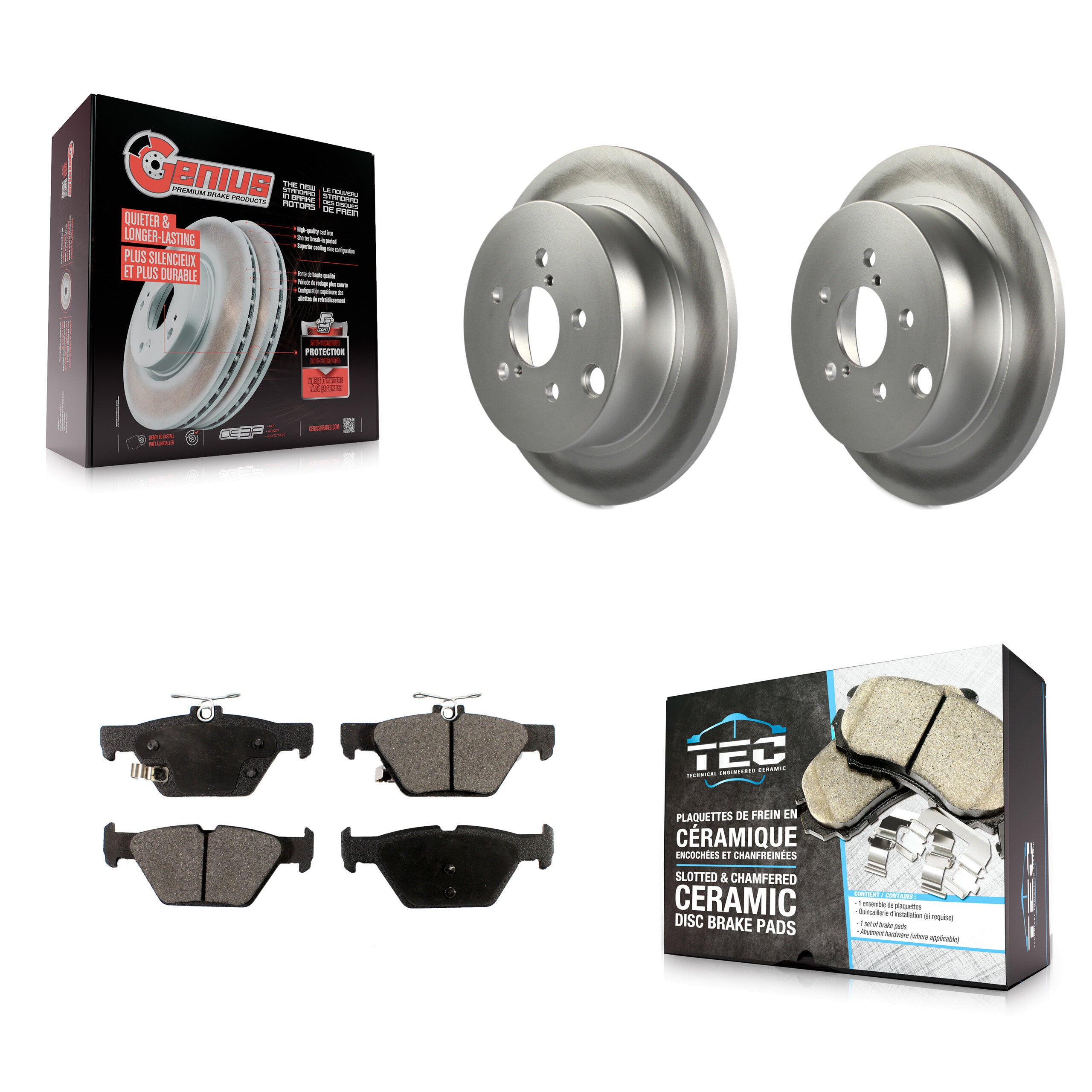 Transit Auto KGT-101940 Disc Brake Kit for 2019-2020 Subaru Crosstrek - Rear