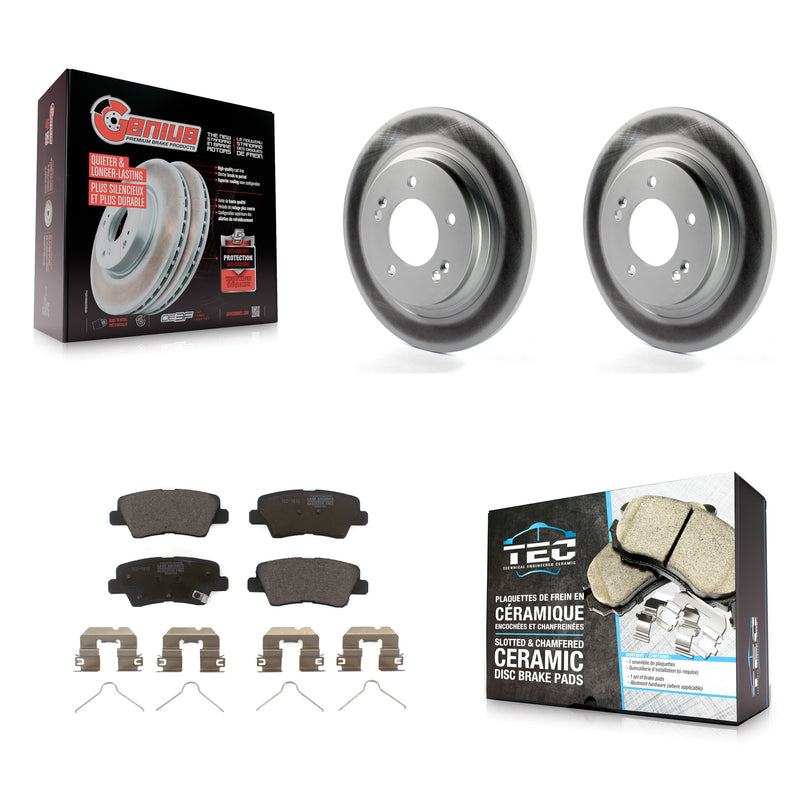 Transit Auto KGT-101941 Disc Brake Kit for 2017-2019 Kia Niro, Hyundai Ioniq - Rear