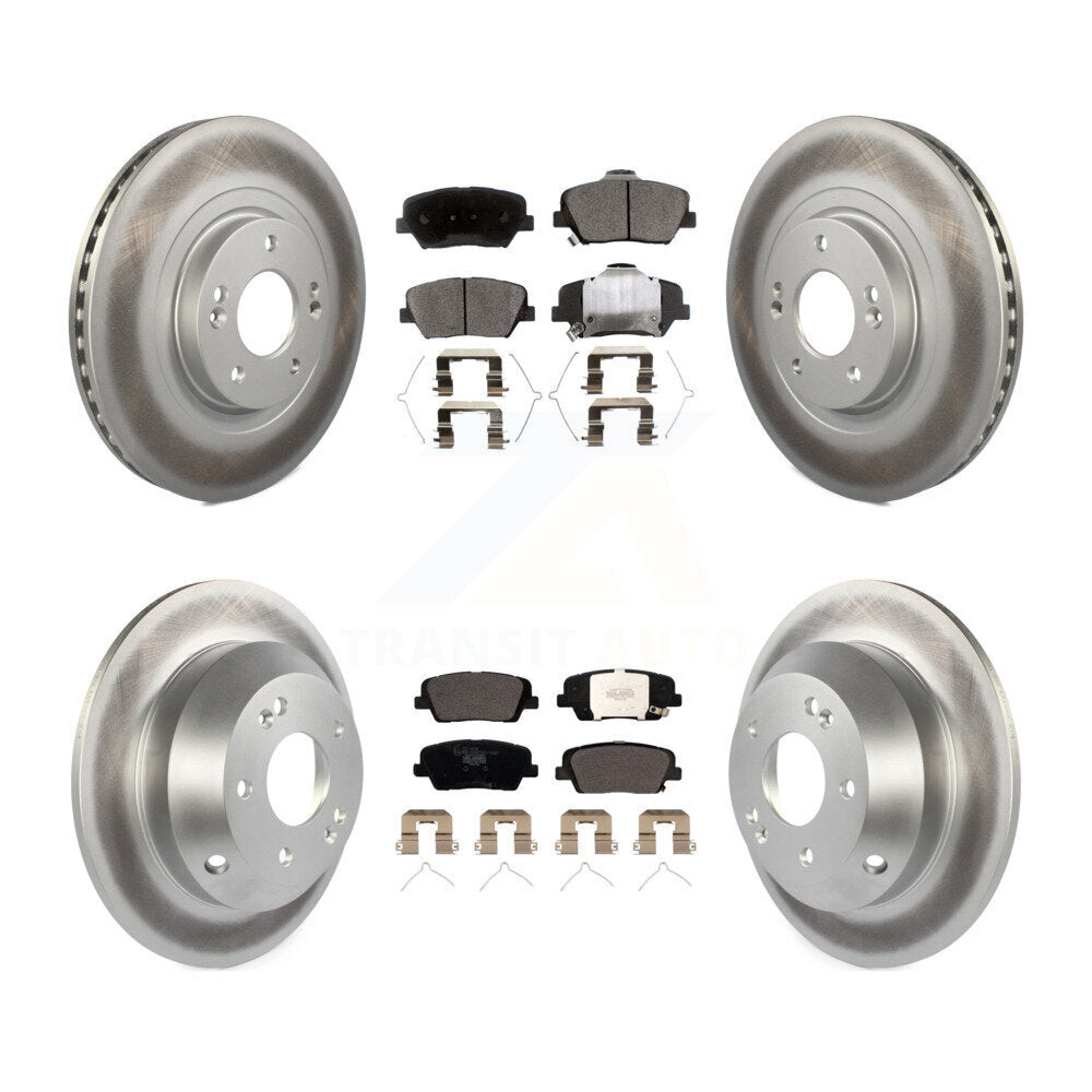 Transit Auto KGT-101999 Disc Brake Kit for 2016-2020 Hyundai Santa Fe Sport, Kia Sorento - Front and Rear