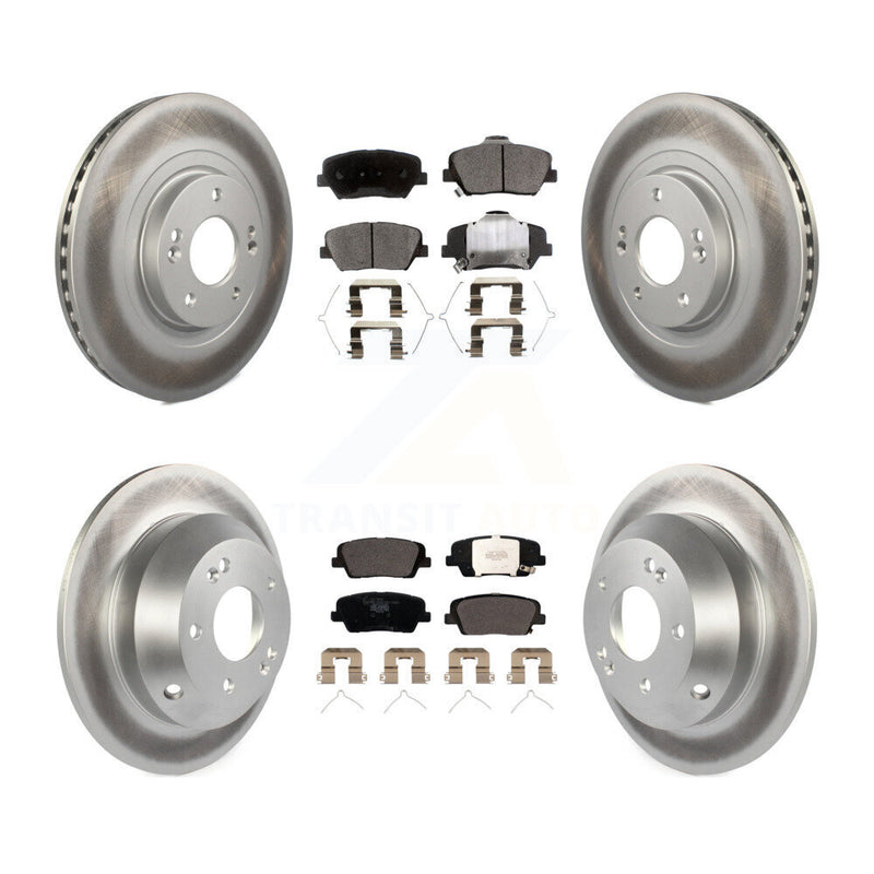 Transit Auto KGT-101999 Disc Brake Kit for 2016-2020 Hyundai Santa Fe Sport, Kia Sorento - Front and Rear