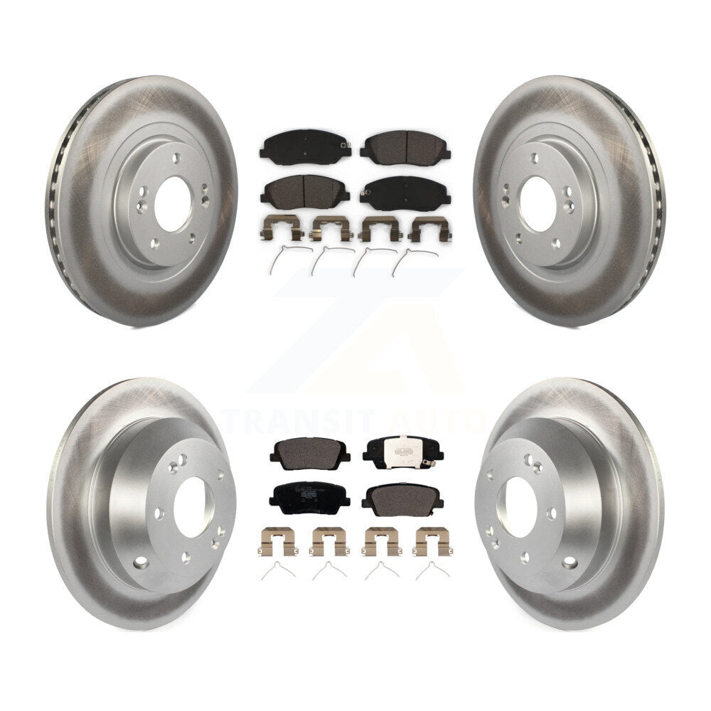 Transit Auto KGT-102000 Disc Brake Kit for 2017-2019 Hyundai Santa Fe, Hyundai Santa Fe XL - Front and Rear