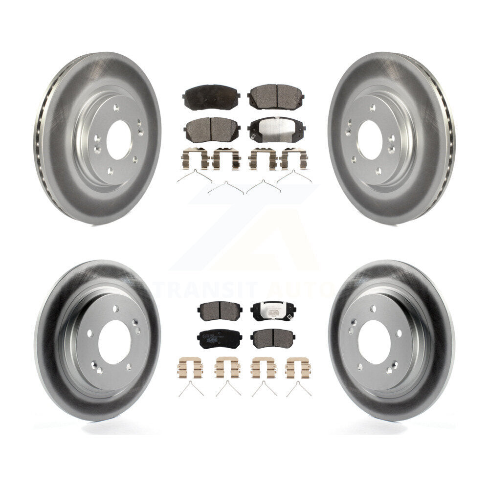 Transit Auto KGT-102006 Disc Brake Kit for 2016 Kia Optima - Front and Rear