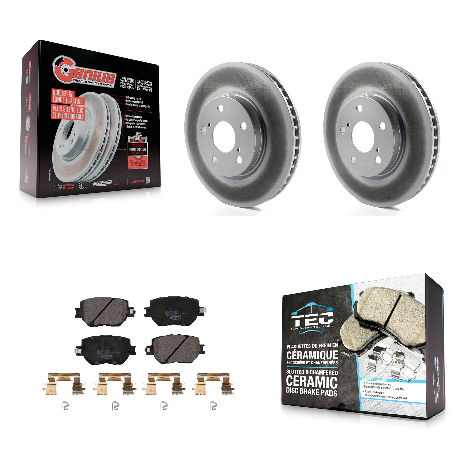 Transit Auto KGT-102016 Disc Brake Kit for 2014-2015 Lexus IS250 - Front