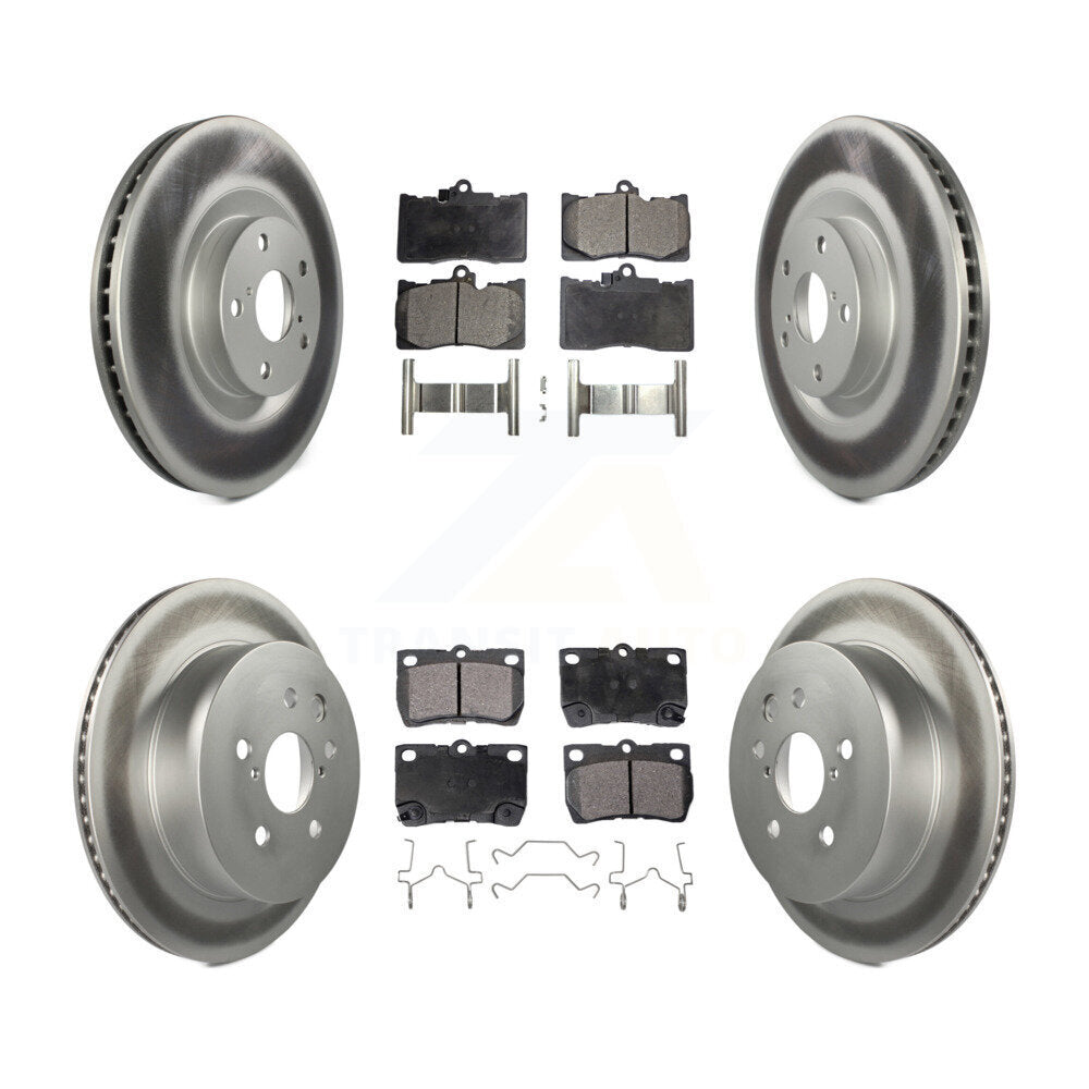 Transit Auto KGT-102029 Disc Brake Kit for 2007-2013 Lexus IS350, Lexus GS350 and More - Front and Rear