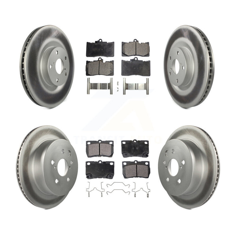 Transit Auto KGT-102029 Disc Brake Kit for 2007-2013 Lexus IS350, Lexus GS350 and More - Front and Rear