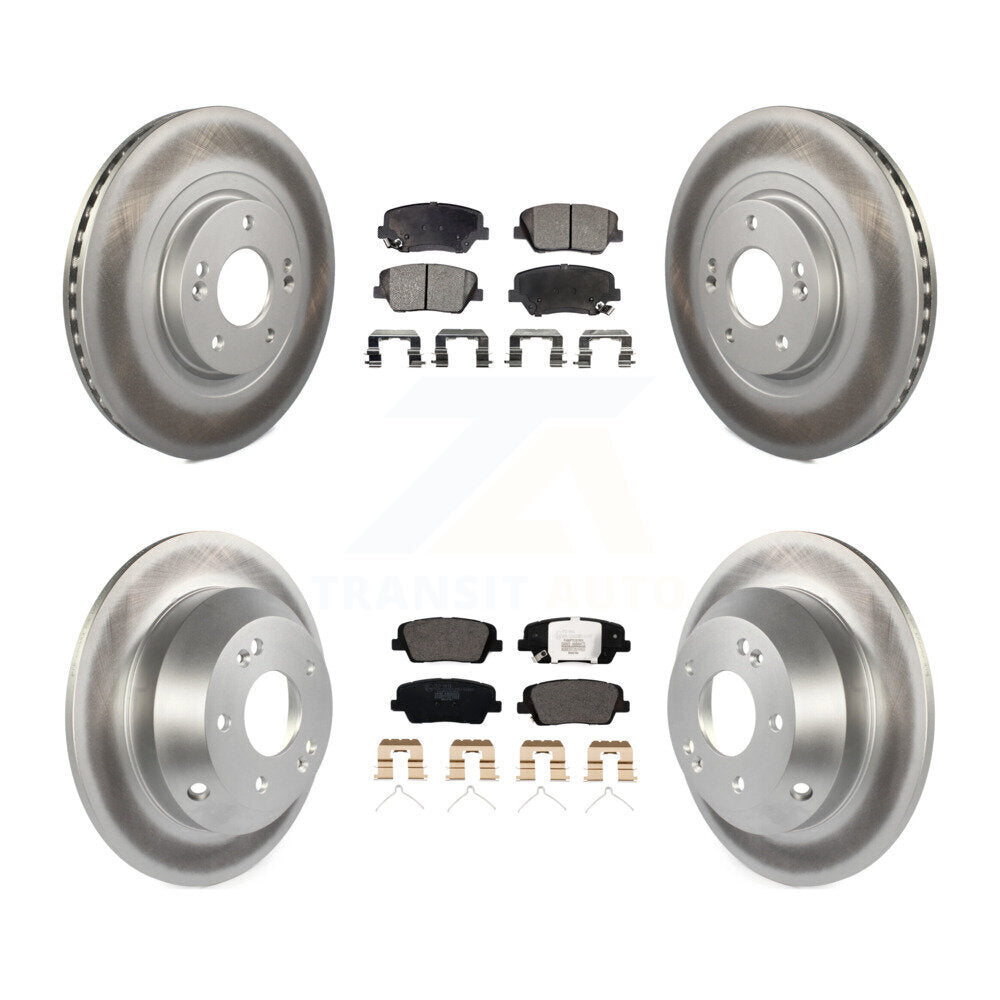 Transit Auto KGT-102039 Disc Brake Kit for 2014-2015 Kia Sorento - Front and Rear