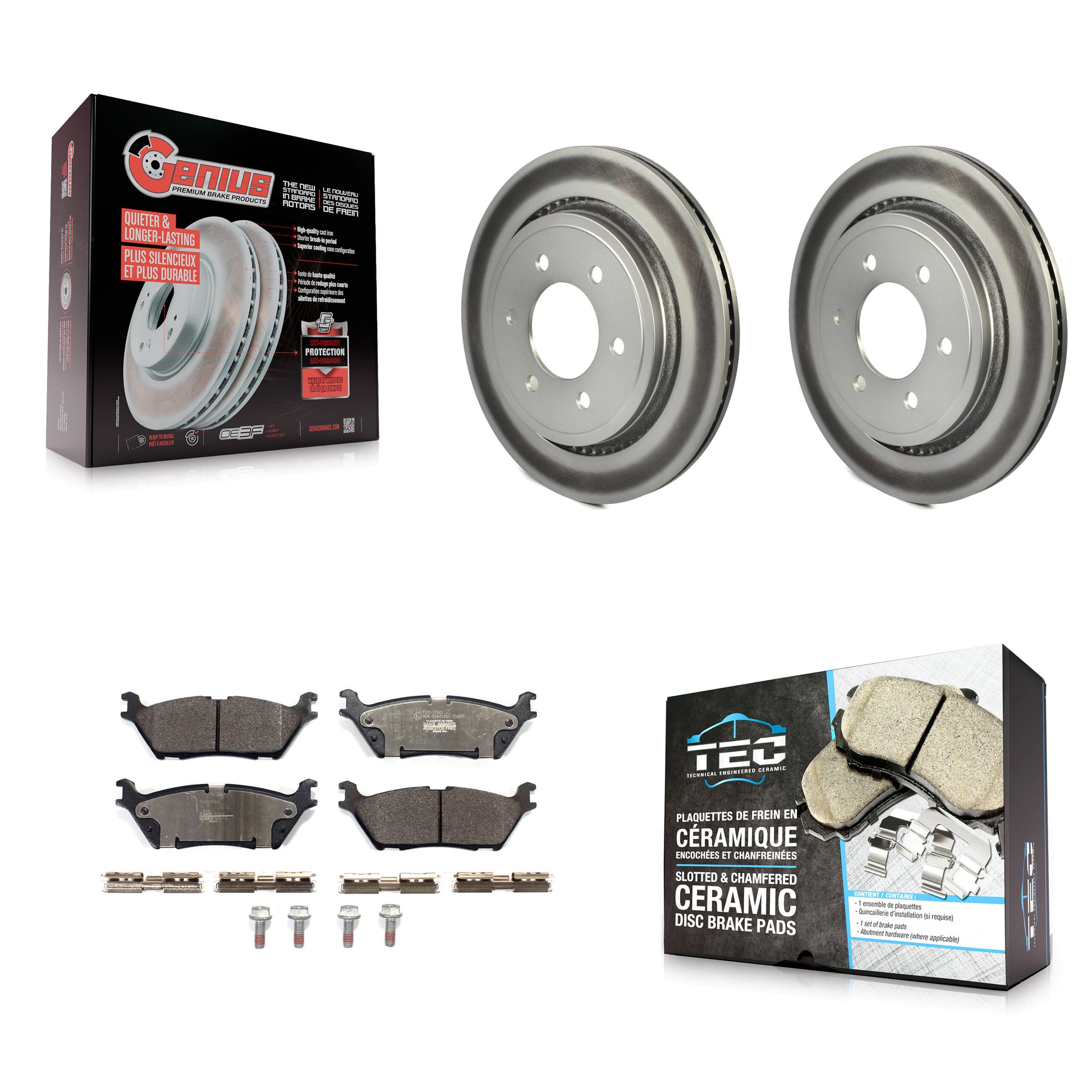 Transit Auto KGT-102041 Disc Brake Kit for 2015-2017 Ford F-150 - Rear