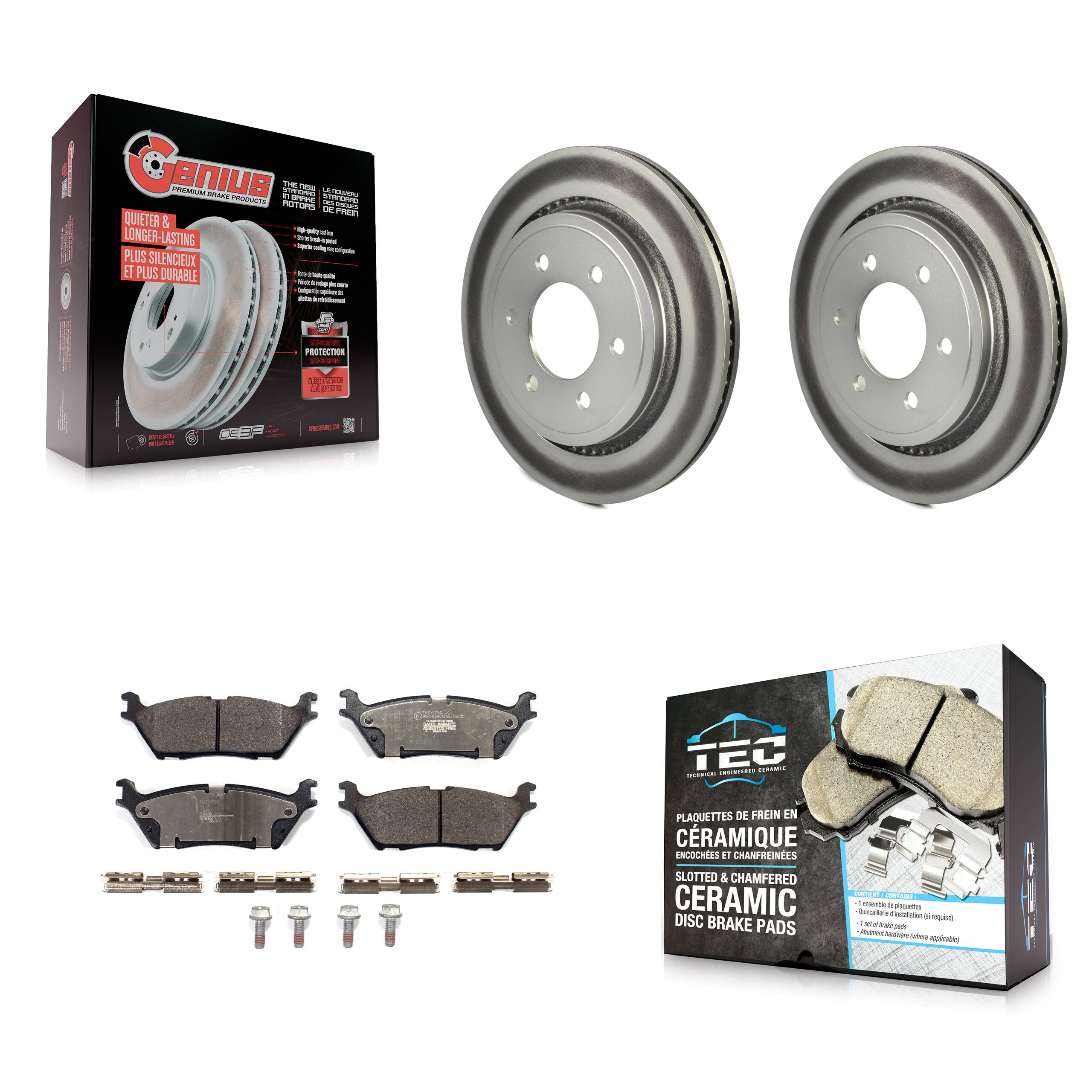 Transit Auto KGT-102041 Disc Brake Kit for 2015-2017 Ford F-150 - Rear