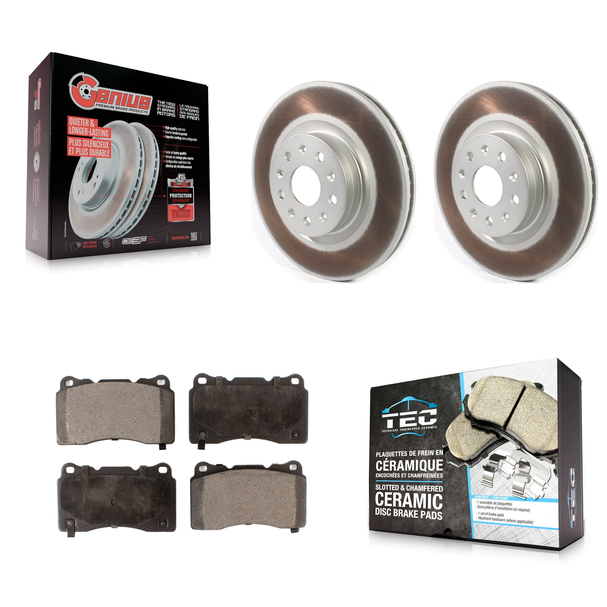 Transit Auto KGT-102048 Disc Brake Kit for 2015-2020 Cadillac CT6, Cadillac CTS - Front