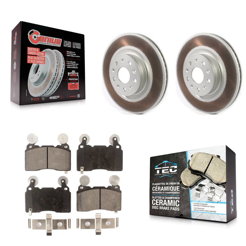 Transit Auto KGT-102050 Disc Brake Kit for 2014-2022 Chevrolet Camaro, Cadillac CT6, Cadillac CTS - Front