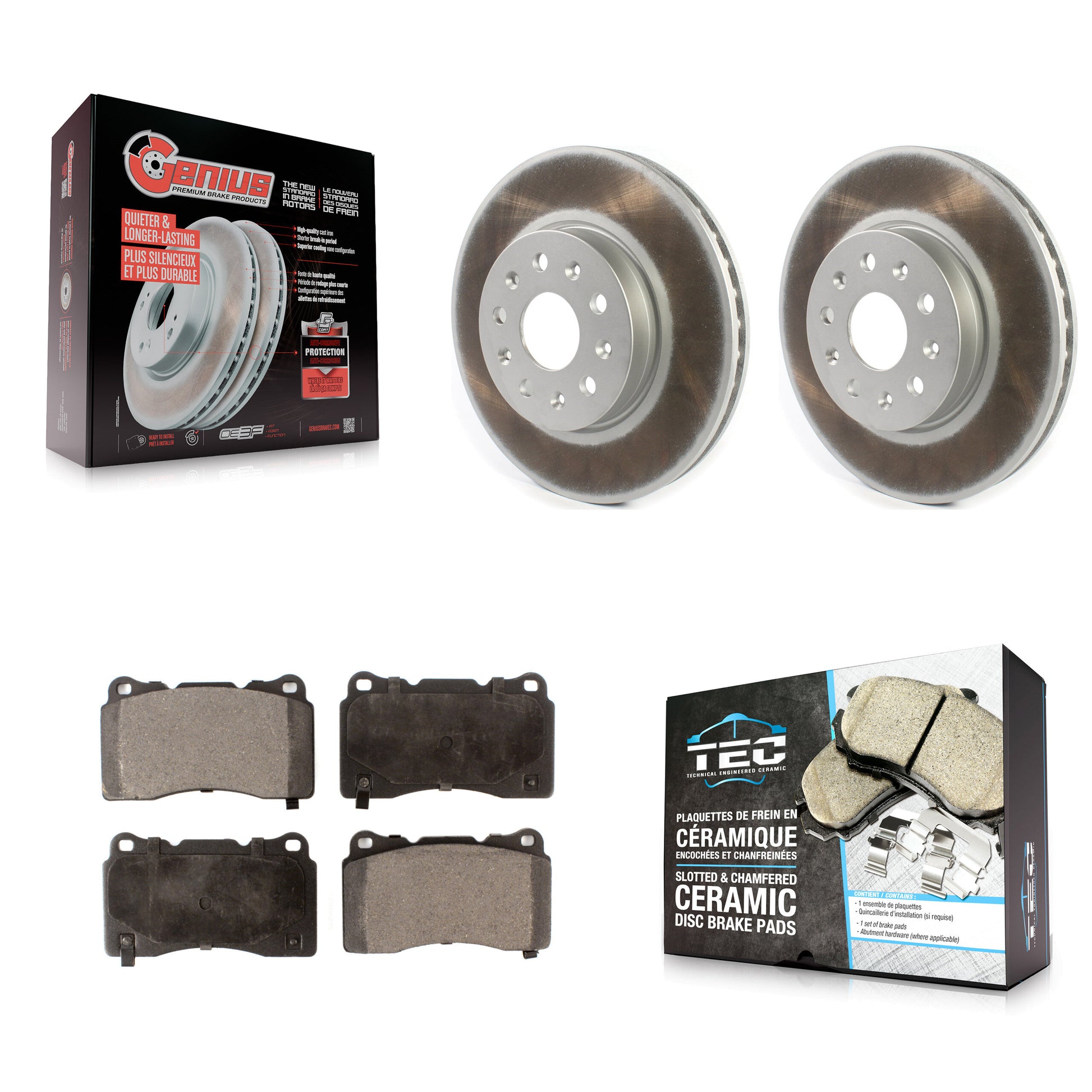 Transit Auto KGT-102051 Disc Brake Kit for 2014-2022 Chevrolet Camaro, Cadillac CTS, Cadillac CT6 - Front
