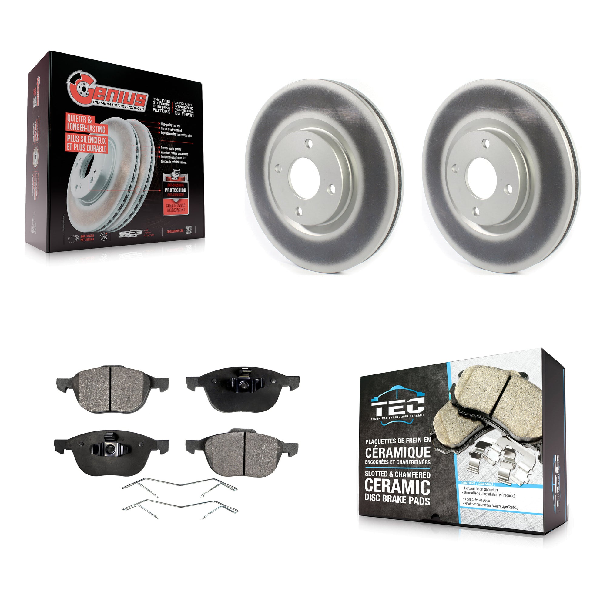 Transit Auto KGT-102061 Disc Brake Kit for 2018-2022 Ford EcoSport - Front