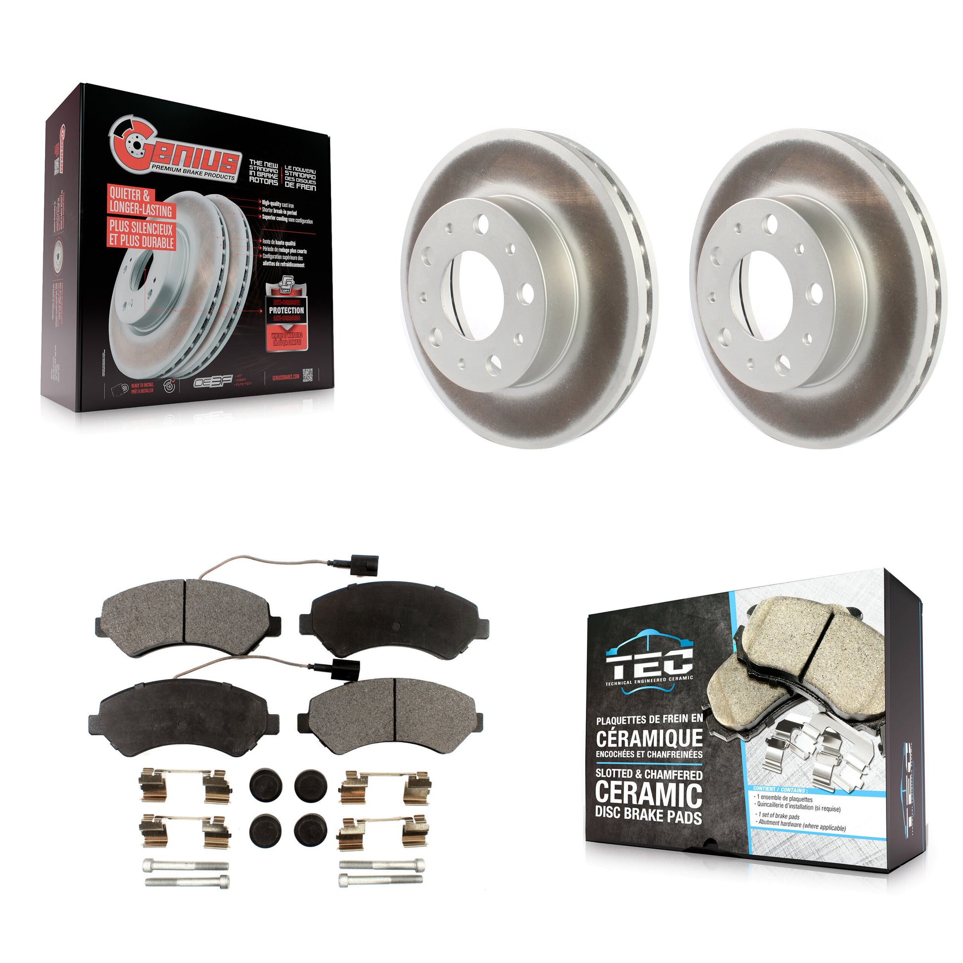 Transit Auto KGT-102062 Disc Brake Kit for 2014-2022 Ram ProMaster 1500, Ram ProMaster 2500, Ram ProMaster 3500 - Front