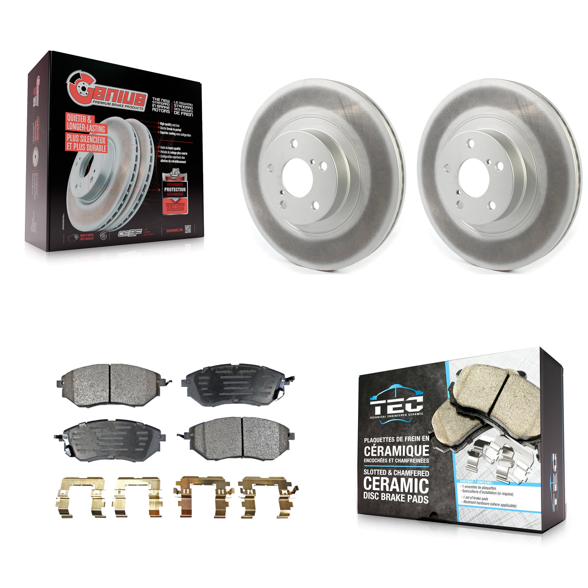 Transit Auto KGT-102067 Disc Brake Kit for 2009 Subaru Legacy - Front