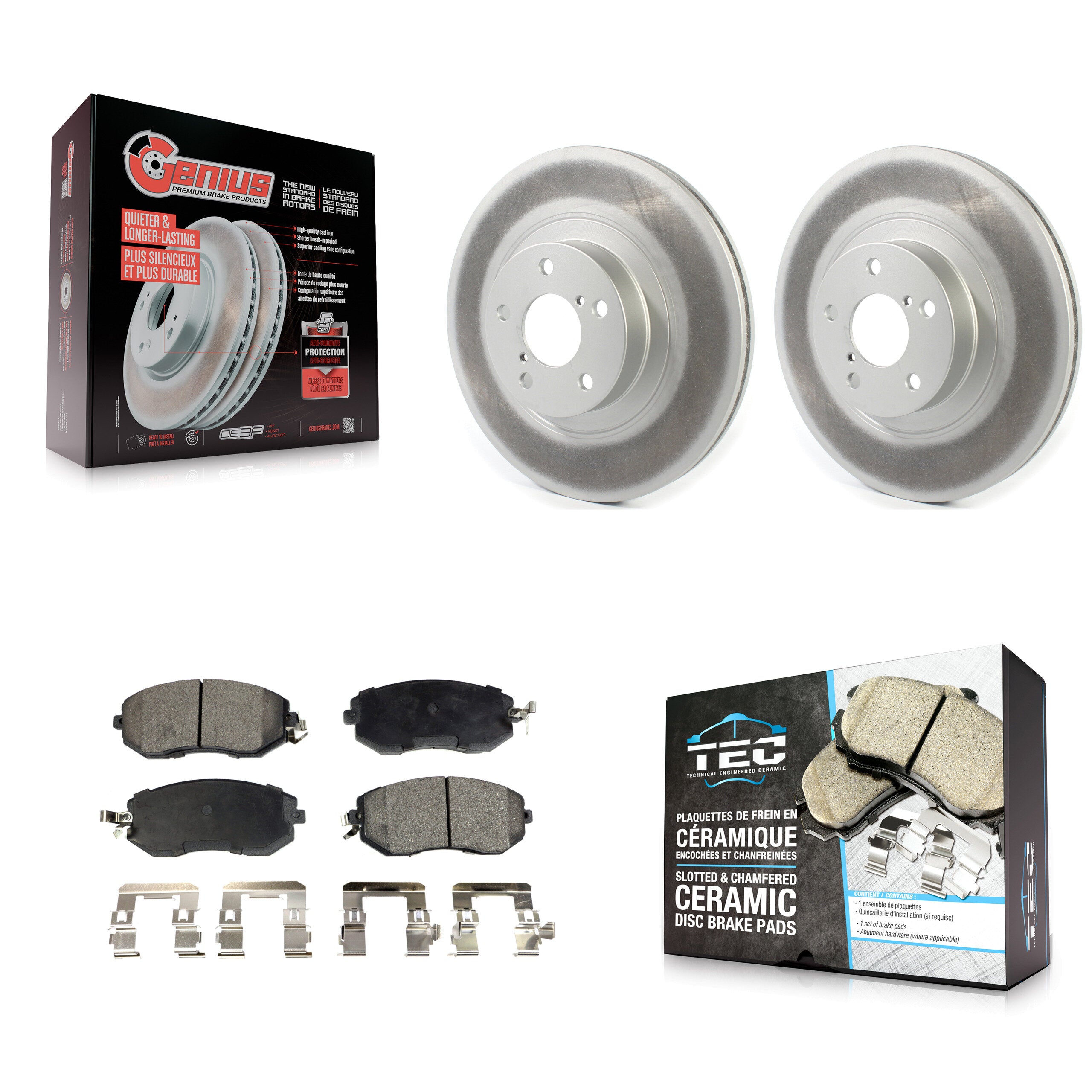 Transit Auto KGT-102068 Disc Brake Kit for 2011-2023 Subaru BRZ, Toyota GR86 and More - Front
