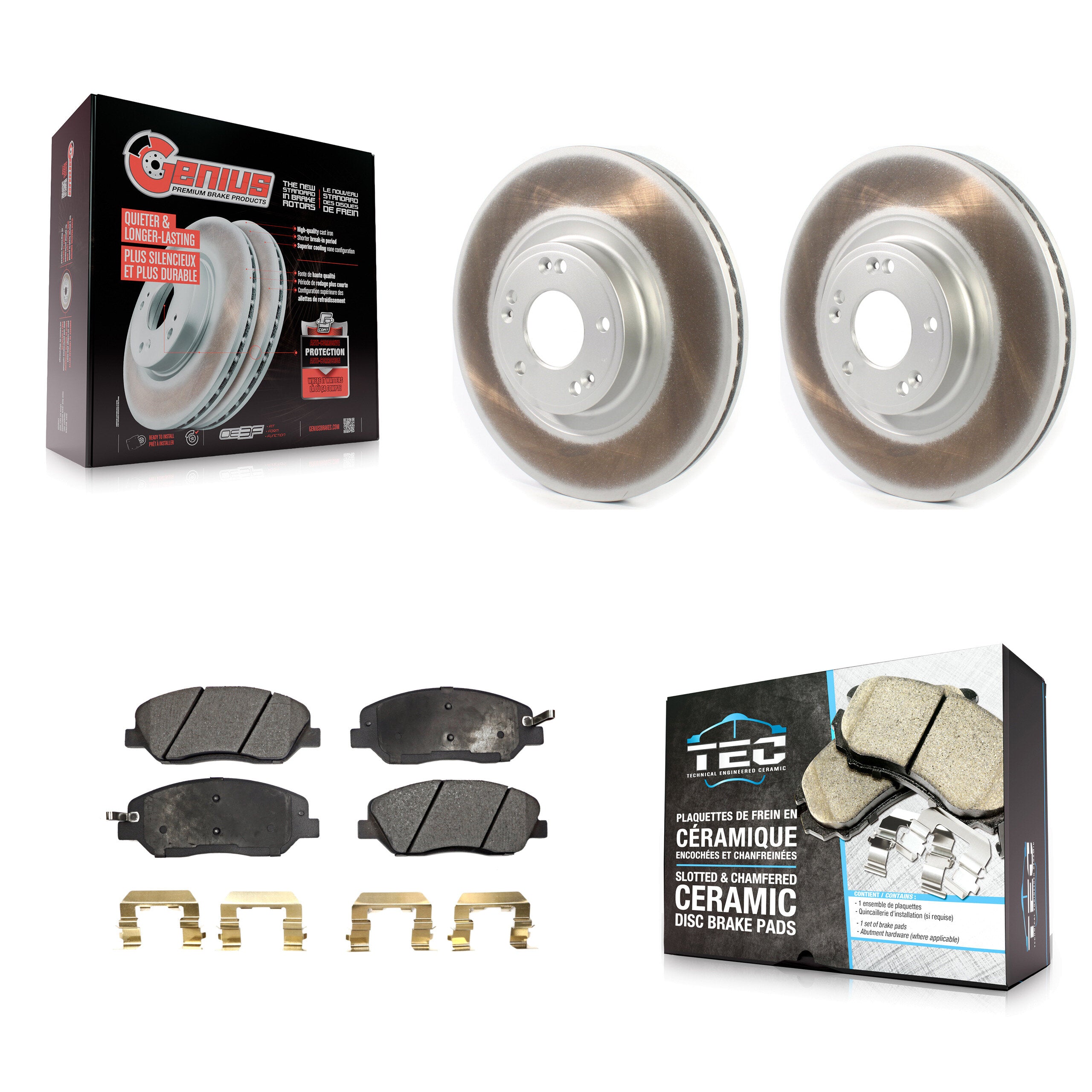 Transit Auto KGT-102072 Disc Brake Kit for 2012 Hyundai Genesis - Front