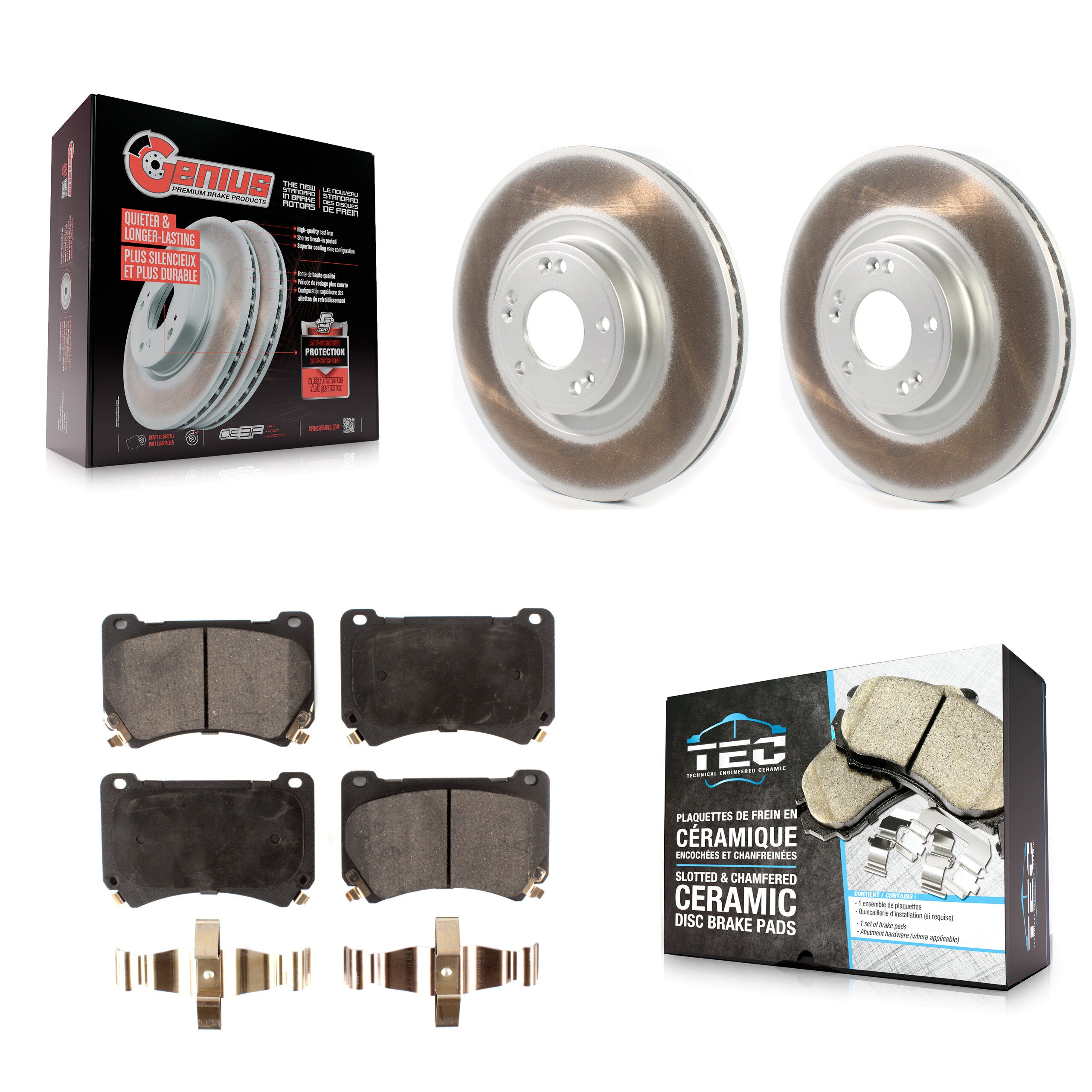 Transit Auto KGT-102073 Disc Brake Kit for 2009-2014 Hyundai Genesis - Front
