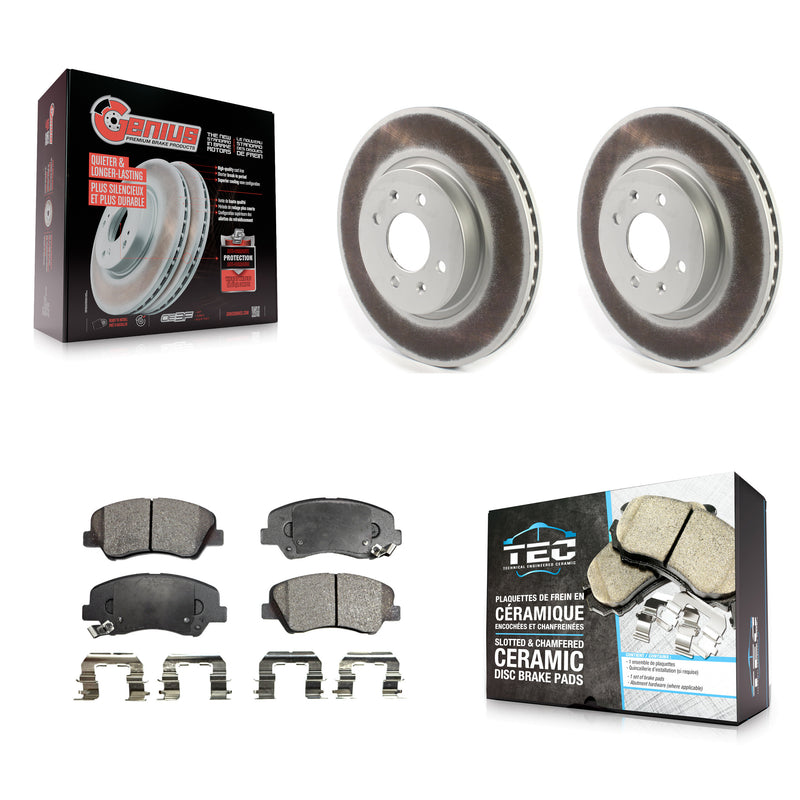 Transit Auto KGT-102078 Disc Brake Kit for 2012-2017 Kia Rio - Front