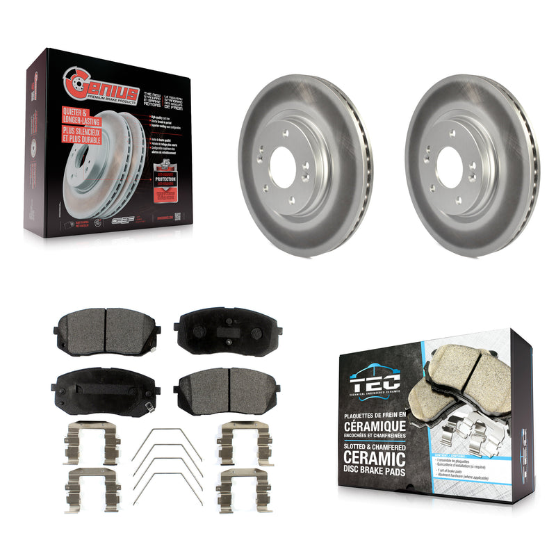 Transit Auto KGT-102083 Disc Brake Kit for 2018-2025 Hyundai Kona, Kia Seltos and More - Front