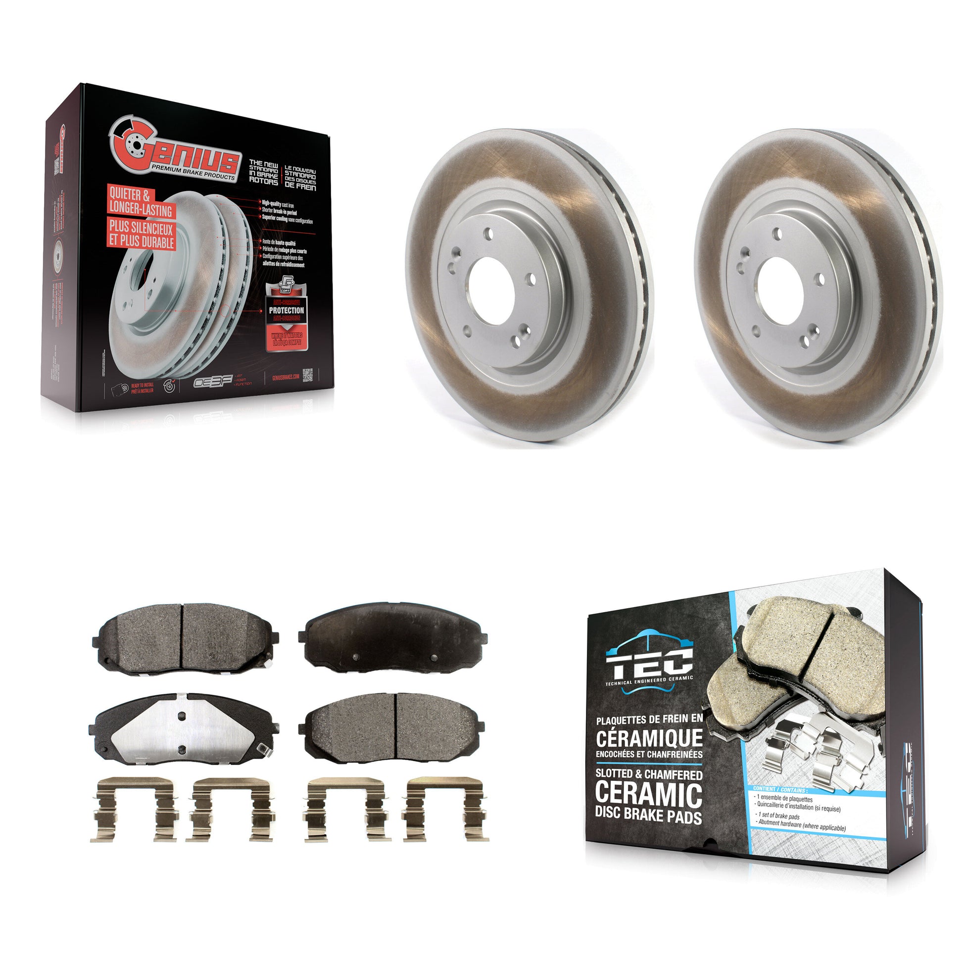Transit Auto KGT-102089 Disc Brake Kit for 2015-2021 Kia Sedona - Front