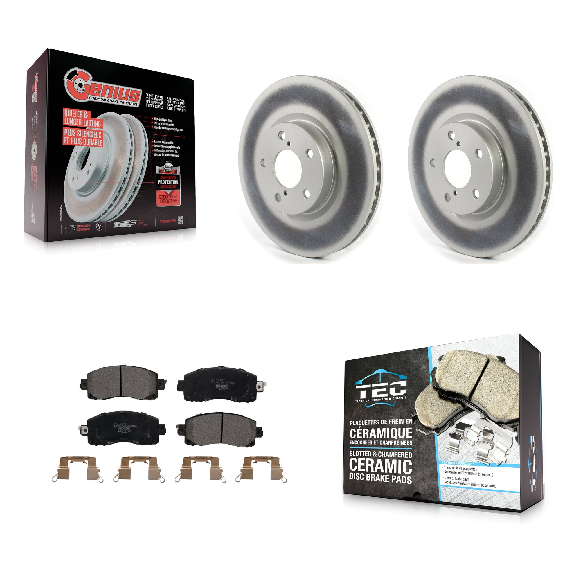 Transit Auto KGT-102094 Disc Brake Kit for 2017-2023 Subaru Impreza - Front
