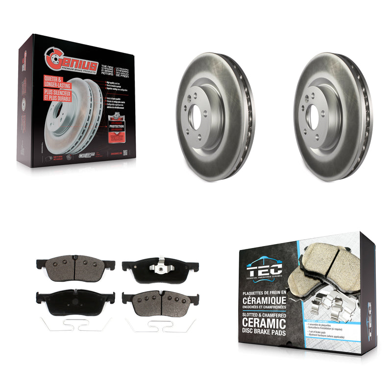 Transit Auto KGT-102097 Disc Brake Kit for 2015-2019 Jaguar E-Pace, Land Rover Discovery Sport, Land Rover Range Rover Evoque - Front